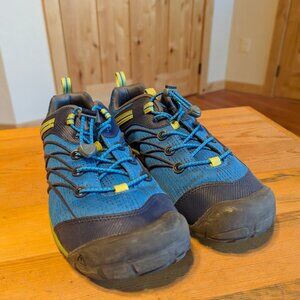 Keen size 5 boys shoes.  Blue